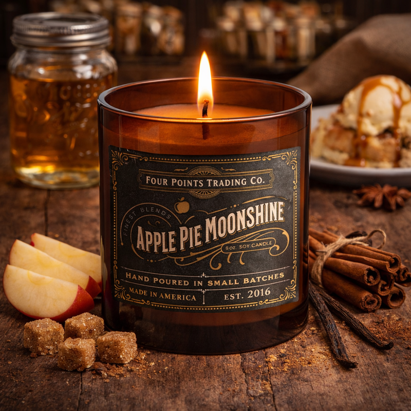 Apple Pie Moonshine 8oz Soy Candle