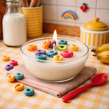 Breakfast Club Fruity O's 3.5 oz Soy Candle - Four Points Trading Co.