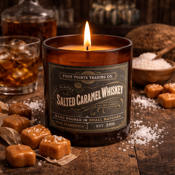 Salted Caramel Whiskey 8oz Soy Candle