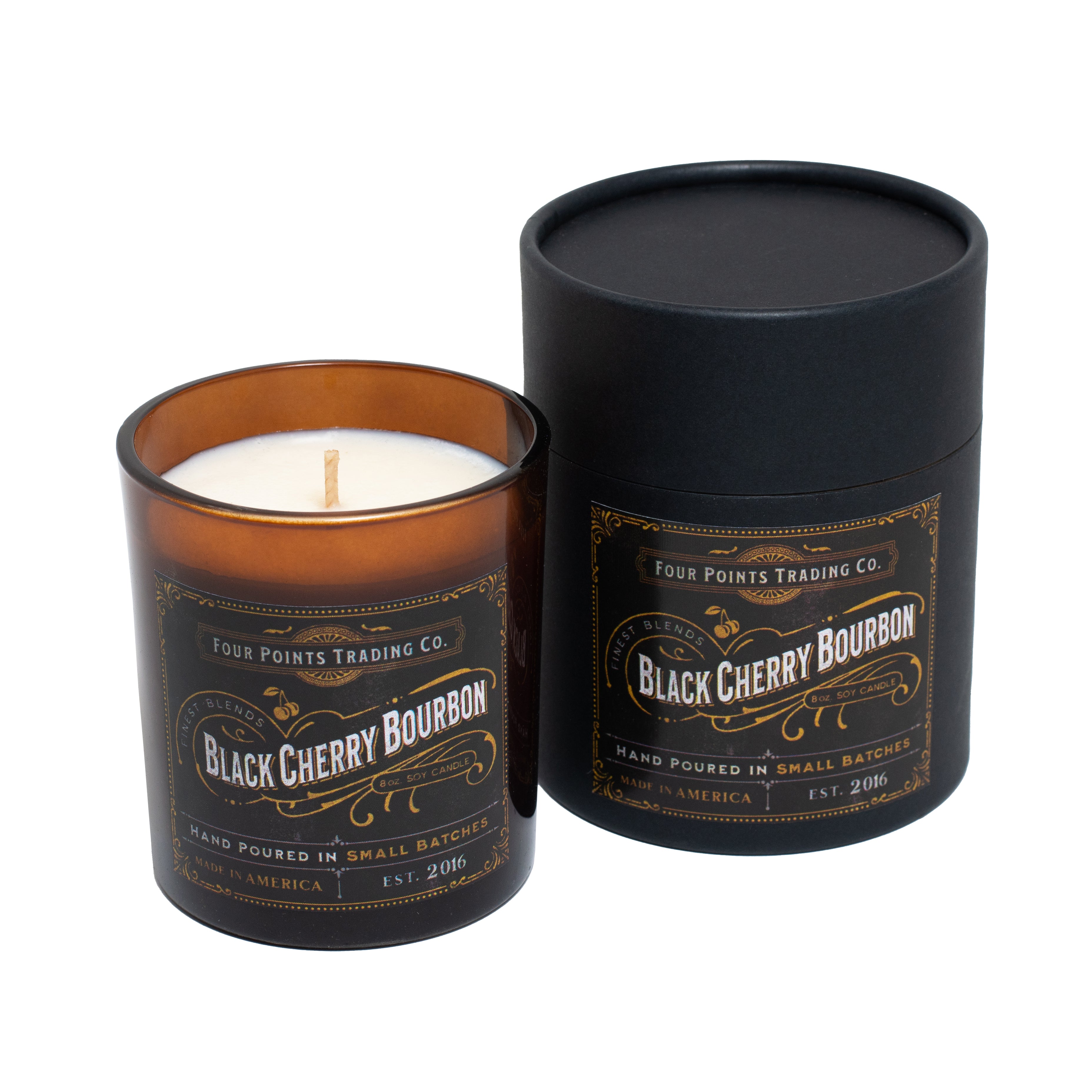 100% Soy, Highly Scented, Hand Poured Soy Candle, 8.1 oz (Juicy Black  Cherry)
