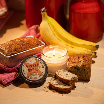 Banana Bread 4oz Soy Wax Candle - Four Points Trading Co.