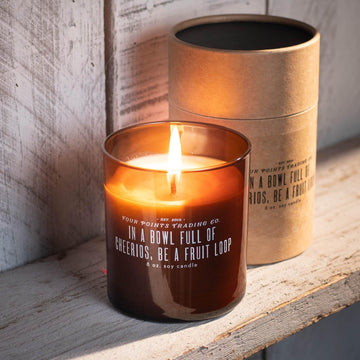 Four Points Trading Co. Scentiments 8oz Soy Candle - In A Bowl Full Of Cheerios 