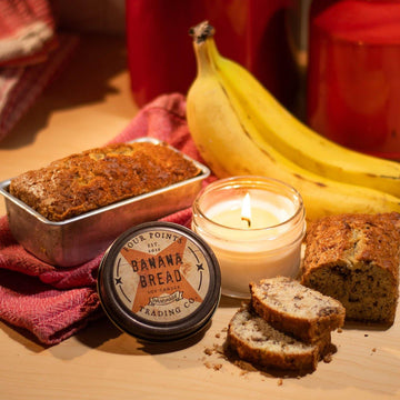 Banana Bread 4oz soy candle - Four Points Trading Co.