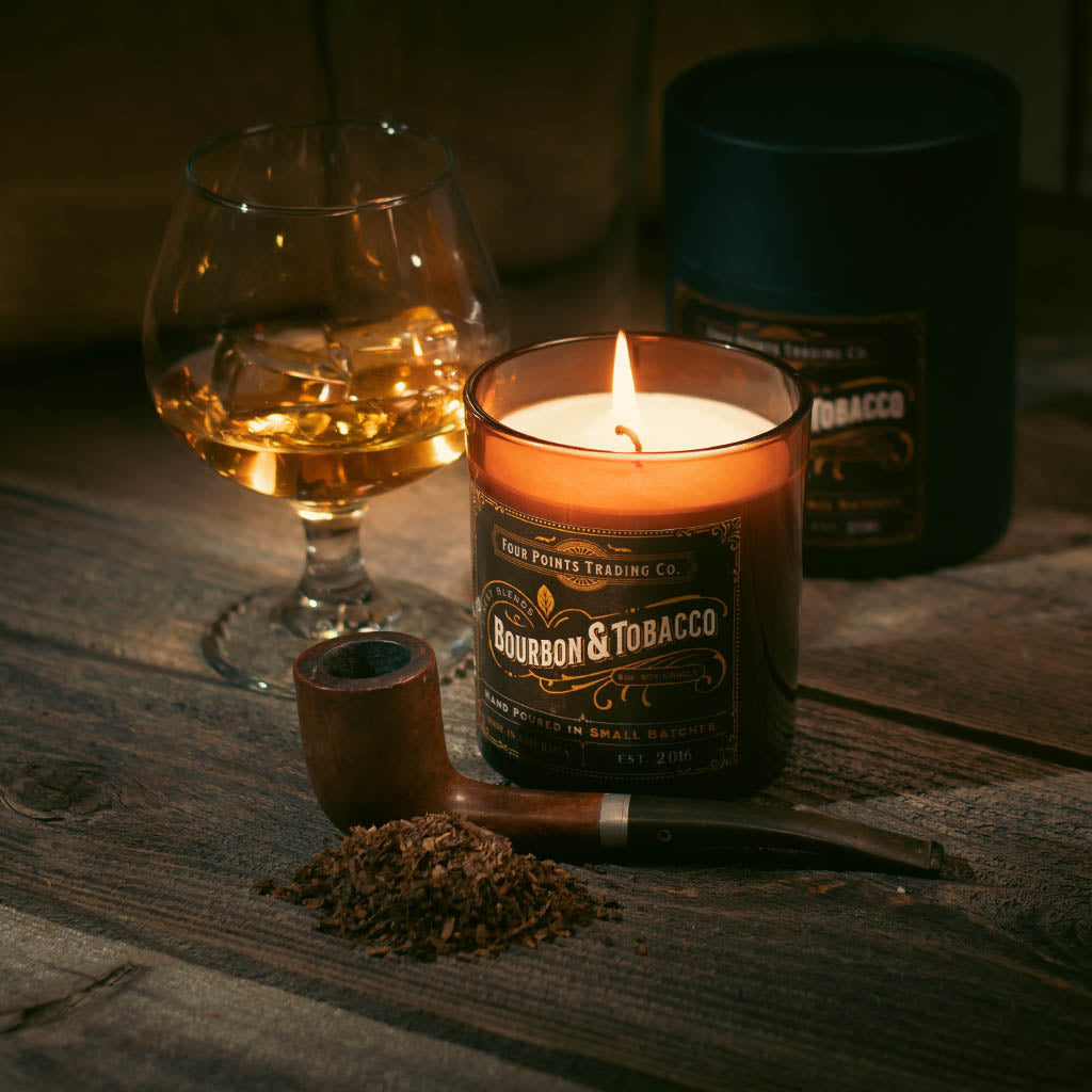 Bourbon & Tobacco 8oz Soy Candle