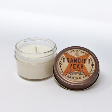 Brandied Pear 4oz Soy Wax Candle - Four Points Trading Co.